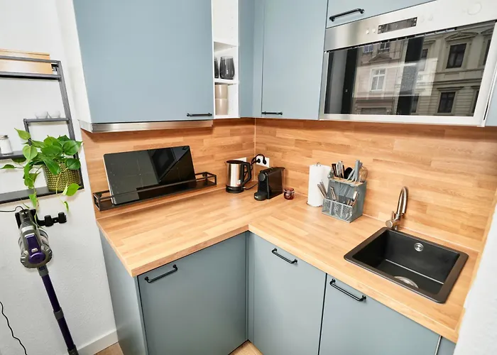 Sudenburgnest - Studio-apartment Mit Ipad, Boxspringbett, Smart-tv & Waschmaschine *